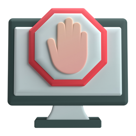 Bloqueur de publicités  3D Icon