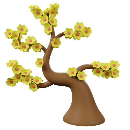 Blossoming Tree  3D Icon