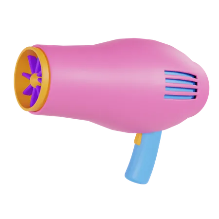 Pink Hair Dryer 3 D Illustration 3D Illustration
