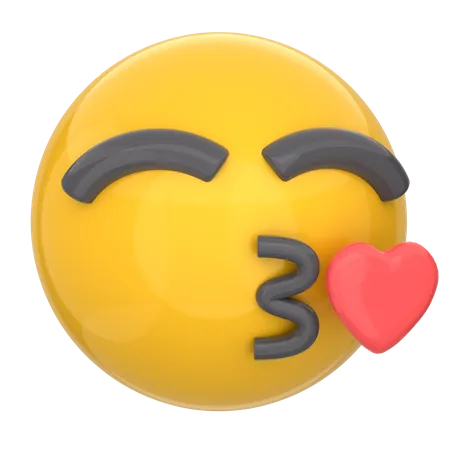 Blowing A Kiss  3D Icon