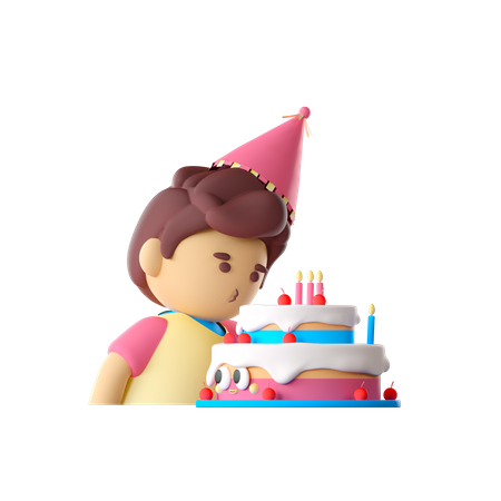 Blowing Candle  3D Icon