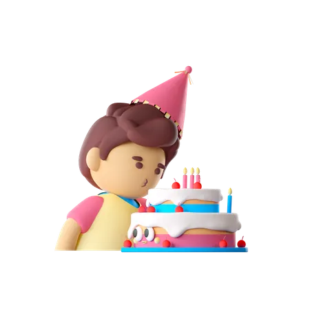 Blowing Candle  3D Icon