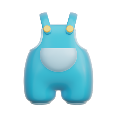 Blue Baby Clothes  3D Icon