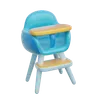 Blue Baby High Chair