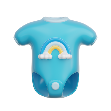 Blue Baby Onesie  3D Icon