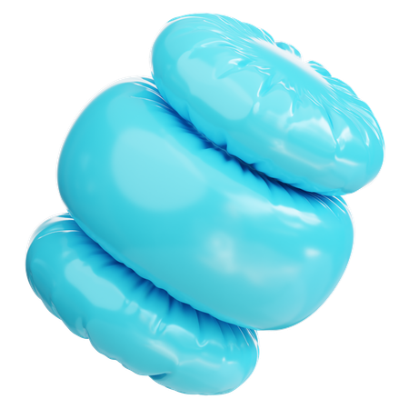 Blue balloon  3D Icon