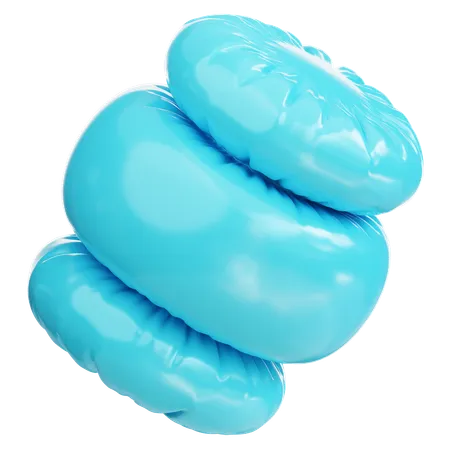 Blue balloon  3D Icon