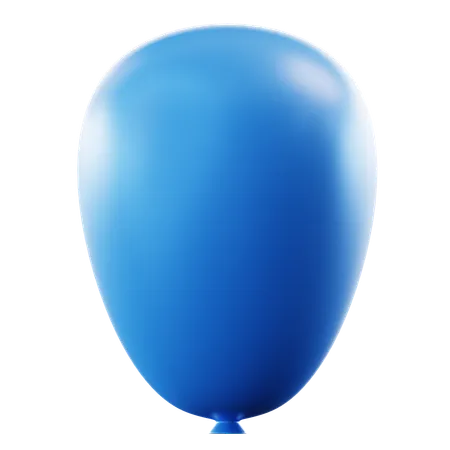 Blue Balloon  3D Icon