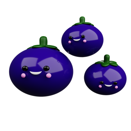 블루 베리  3D Icon