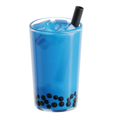Blue Bubble Tea  3D Icon