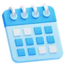 Blue Calendar