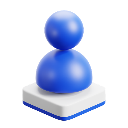 Blue Candidate  3D Icon