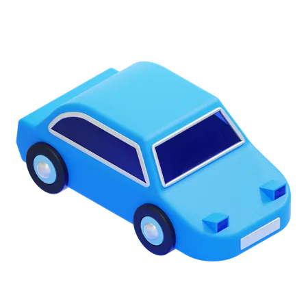 青い車  3D Icon