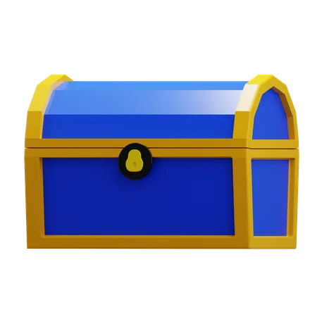 Blue Chest  3D Icon