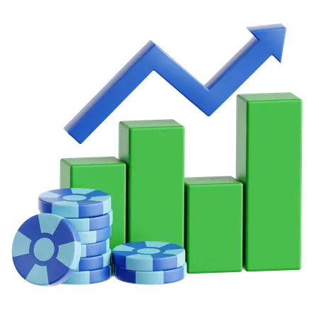 Blue Chip Stock  3D Icon