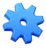 Blue Gear Wheel