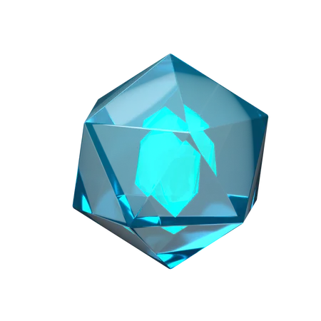 Blue Gem  3D Icon