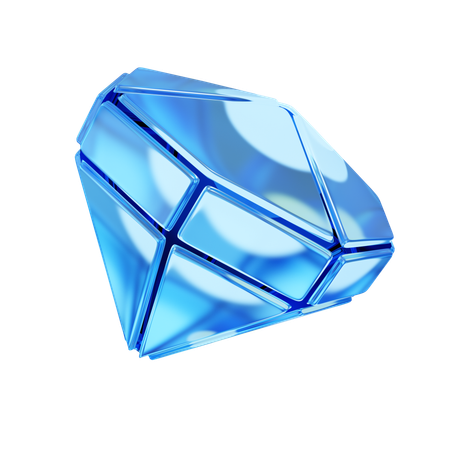 BLUE GEM  3D Icon
