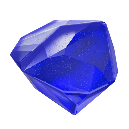 Blue Gemstone  3D Icon