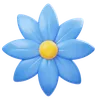 Blue Gradient Flower