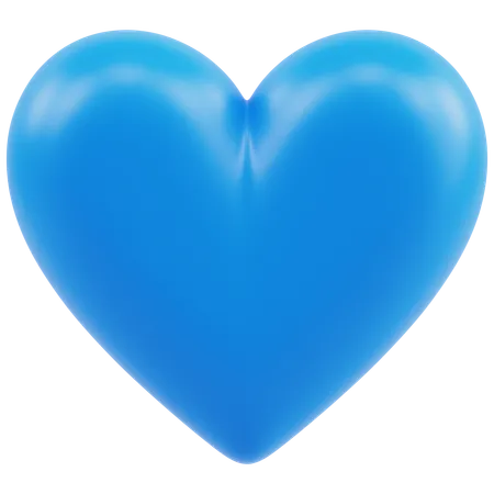 Blue Heart Emoji  3D Icon