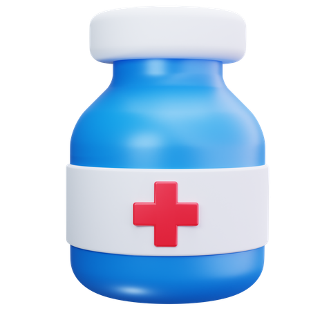 Blue Medicine  3D Icon