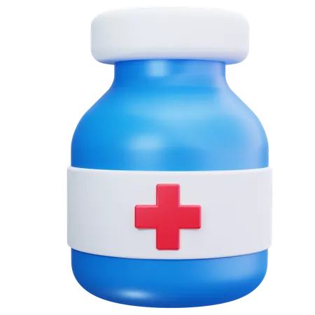 Blue Medicine  3D Icon