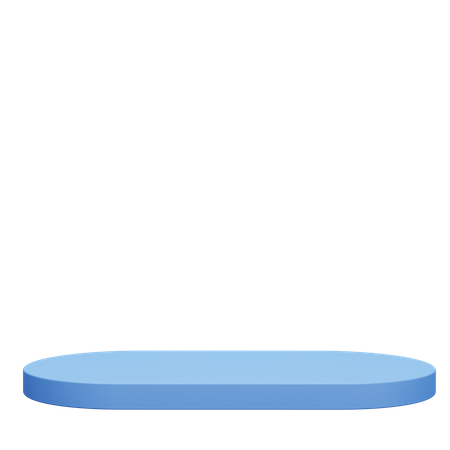 Blue Pedestal 3D Icon
