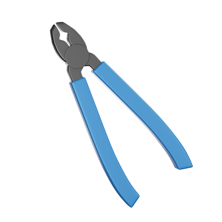 Blue Pliers  3D Icon