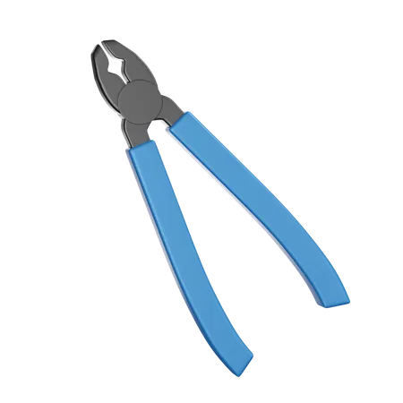 Blue Pliers  3D Icon