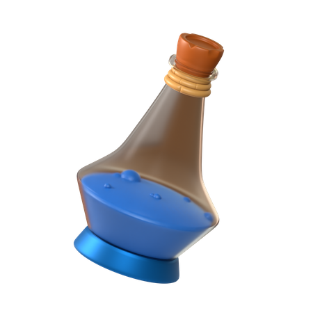 Blue Potion  3D Icon