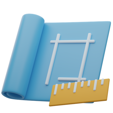 Blue Print  3D Icon