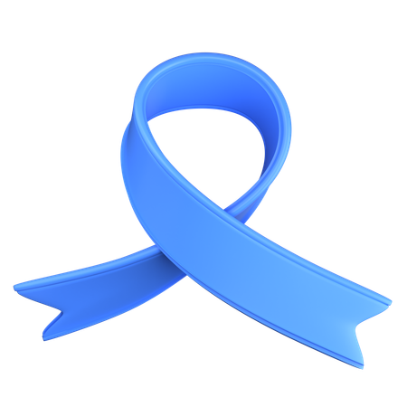 Blue Ribbon  3D Icon