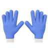 Blue Rubber Gloves