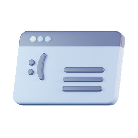 Blue Screen  3D Icon