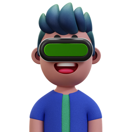 Blue Shirt Man  3D Icon