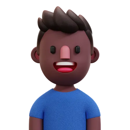 Blue Shirt Man  3D Icon