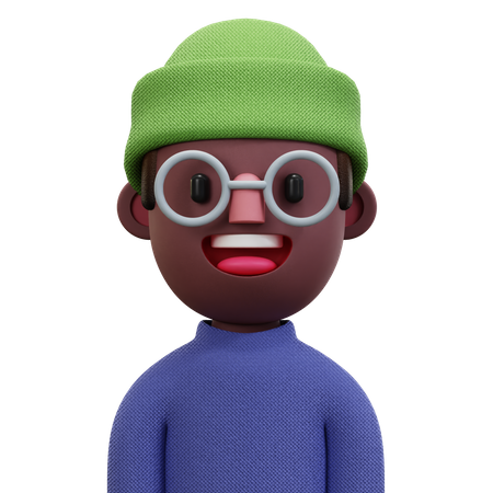 Blue Shirt Man  3D Icon