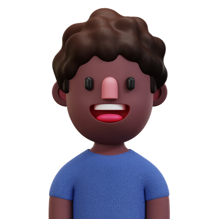 Blue Shirt Man  3D Icon