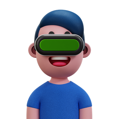 Blue Shirt Man  3D Icon