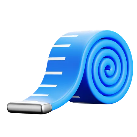 Blue Tape Measurement  3D Icon