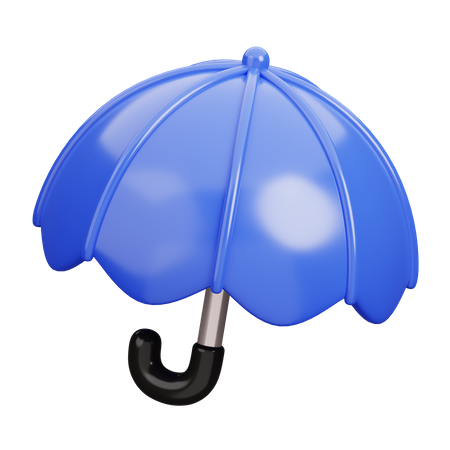 Blue Umbrella  3D Icon