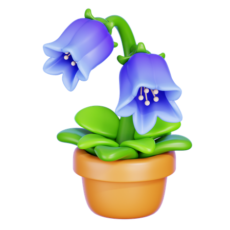 ブルーベルの花  3D Icon