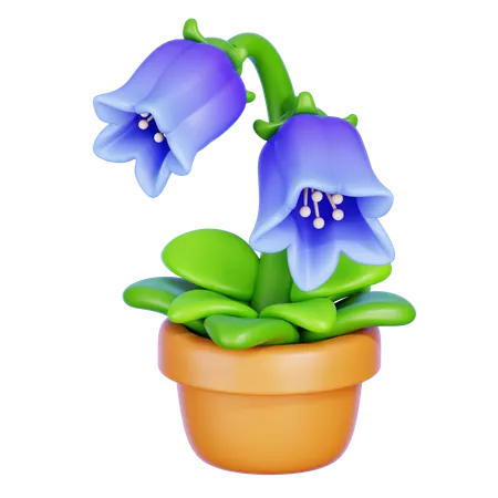 ブルーベルの花  3D Icon