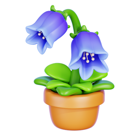 Bluebell Flower  3D Icon