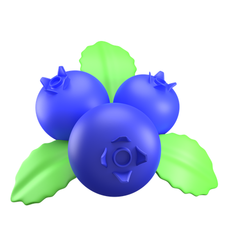 Blueberries  3D Icon