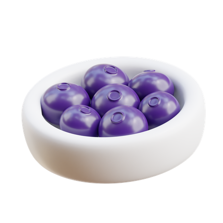 Blueberries  3D Icon