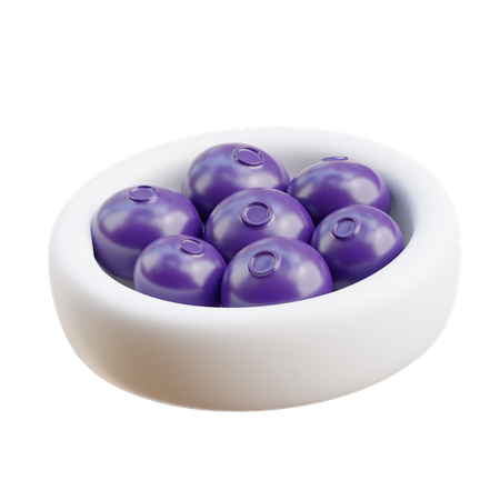 Blueberries  3D Icon