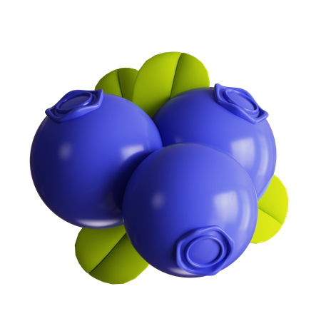 Blueberry  3D Icon