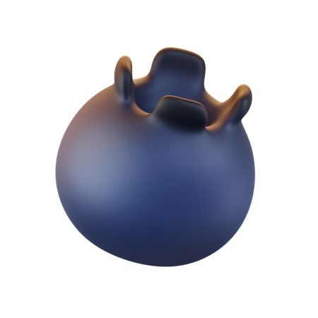 Blueberry  3D Icon